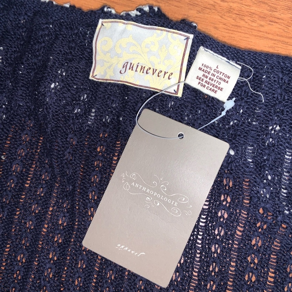 NWT Anthropologie Guinevere Crocheted Sweater Top - Picture 2 of 7